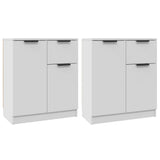 Sideboards 2 pcs White 60x30x70 cm Engineered Wood 3115812
