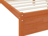 Bookcase Bed with Headboard with Storage Solid Pine Wood 3423795