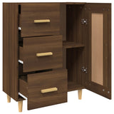 Sideboard Brown Oak 69.5x34x90 cm Engineered Wood 817371