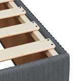 Bed Frame without Mattress Dark Grey 120x200 cm Velvet 3285001