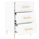 Bedside Cabinet White 40x40x66 cm Engineered Wood 827644