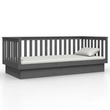 Day Bed without Mattress Grey 100x200 cm Solid Wood Pine 821571