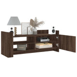 TV Cabinet Brown Oak 100x35x40 cm Engineered Wood 848380