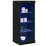 LED Sideboard Black Oak 41 x 37 x 100 cm Engineered Wood 863056
