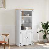 Cupboard Mexican Pine Corona Range White 80x40x170 cm 282624