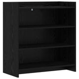 Sideboard Black Oak 75 x 36 x 80 cm Engineered Wood 8011108