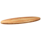 Table Top Light Brown 140x60x4 cm Solid Wood Oak Oval 4009052