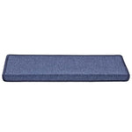 ZNTS Stair Mats 30 pcs 65x25 cm Blue 3365772