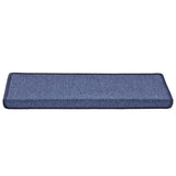 Stair Mats 30 pcs 65x21x4 cm Blue Rectangular Edge 3365772