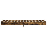 Bed Frame Smoked Oak 80 x 200 cm Engineered Wood 8009047