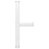Dining Table Legs T-Shaped 2 pcs White 90x35x cm Steel 4013065