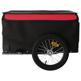 Bike Trailer Black and Red 45 kg Iron 94083