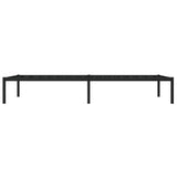 Metal Bed Frame without Mattress Black 100x200cm 373650