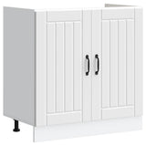 Sink Base Cabinet Lucca White Engineered Wood 853687