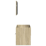 Bathroom Cabinet with Mirror Sonoma Oak 80x38.5x45 cm 849646
