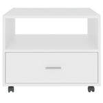 Coffee Table White 55x55x40 cm Engineered Wood 810926