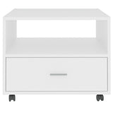 Coffee Table White 55x55x40 cm Engineered Wood 810926