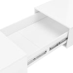 ZNTS Coffee Table High Gloss White 120x60x35 cm 283727