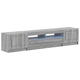 5 Piece LED TV Cabinet Grey Sonoma Engineered Wood 3417009