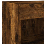 4 Piece TV Wall Cabinets with LED Lights Smoked Oak 3216573