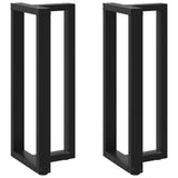 ZNTS Bar Table Legs T-Shaped 2 pcs Black 40x35x cm Steel 4013084