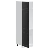 Kitchen Cupboard Kalmar Black Engineered Wood 853628