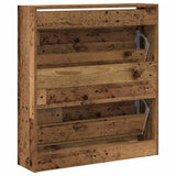 Shoe Cabinet Old Wood 80 x 21 x 87.5 cm Engineered Wood 862214