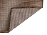 Outdoor Flatweave Rug 140x200 cm Brown 340789