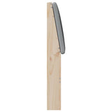 Upholstered Headboard Light Grey 180 cm Solid Pine Wood 879269