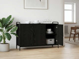 Sideboard Black Oak 98.5 x 33 x 81 cm Engineered Wood 8013836