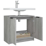 Bathroom Cabinet Grey Sonoma 64.5x33.5x59 cm Engineered Wood 817064