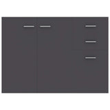 Sideboard Grey 105x30x75 cm Engineered Wood 800695