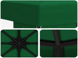 Gazebo 3 x 3 m Green Polyester and Steel 190 gsm 900353