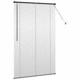 Venetian Blinds Height Adjustable Black 175 x 120 cm Aluminium 42006151