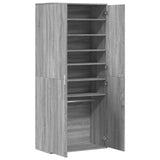 Shoe Cabinet Grey Sonoma 80x39x178 cm Engineered Wood 3276677