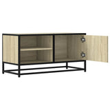 TV Cabinet Sonoma Oak 80x34.5x40 cm Engineered Wood and Metal 848820