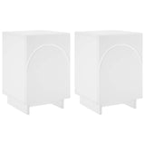 Bedside Cabinet 2 pcs White 33.5 x 34.5 x 50 cm Engineered Wood 8011406