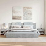 Bedside Cabinets 2 pcs Concrete Grey 40x30x39 cm Engineered Wood 803452