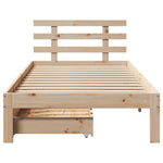 Bed Frame with Drawers without Mattress 75x190 cm Small Single 3301994