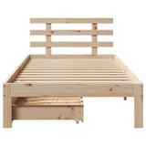 Bed Frame with Drawers without Mattress 75x190 cm Small Single 3301994