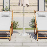 Umbrella Base White 40x40x32 cm Cast Iron 317766
