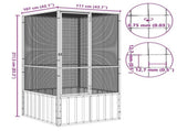 Bird Cage Anthracite 111x107x211.5 cm Galvanised Steel 171548
