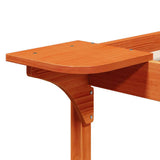 Bed Frame with Side Tables Wax Brown 160 x 220 cm 873252