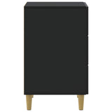 Bedside Cabinet Black 43 x 41 x 66.5 cm Engineered Wood 894556