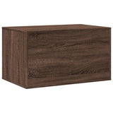 Cat Litter Box Enclosure Brown Oak 80x50x45 cm Engineered Wood 857739