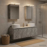 Bathroom Cabinet Set 5 pcs Concrete Grey Engineered Wood 3406434