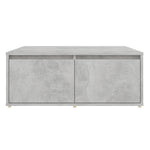 Coffee Table Concrete Grey 80x80x31 cm Engineered Wood 806880