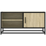 TV Cabinet Sonoma Oak 80x34.5x40 cm Engineered Wood and Metal 848820