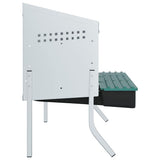 Chicken Nesting Box 4 Compartments with Legs Galvanised Steel 4104897