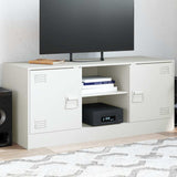 TV Cabinet White 99x39x44 cm Steel 841690